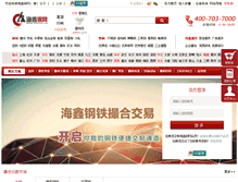 Tablet Screenshot of hxsteel.cn